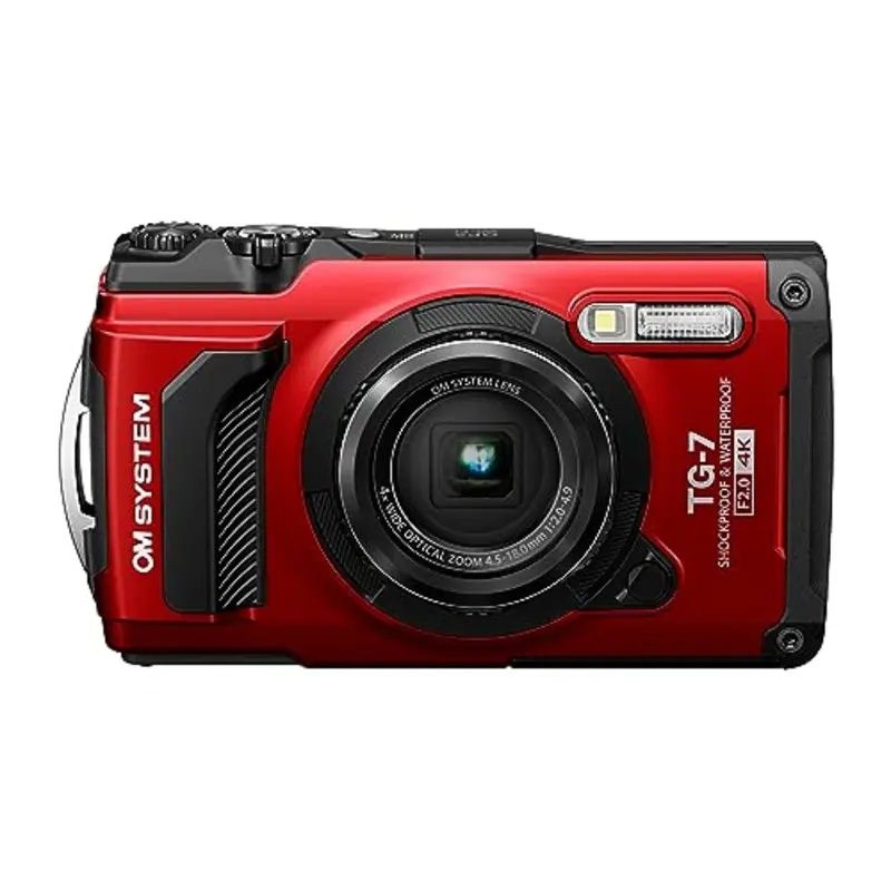 OM SYSTEM Tough TG-7 Digital Camera - Red