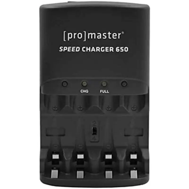 ProMaster Speed Charger 650 w/ 4 x AA NiMH Battery Kit (2700mAh)