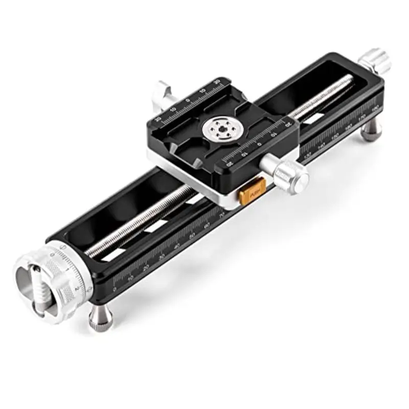 NiSi Macro Focusing Rail NM-200S with 360 Rotating Clamp (7.9" Length)