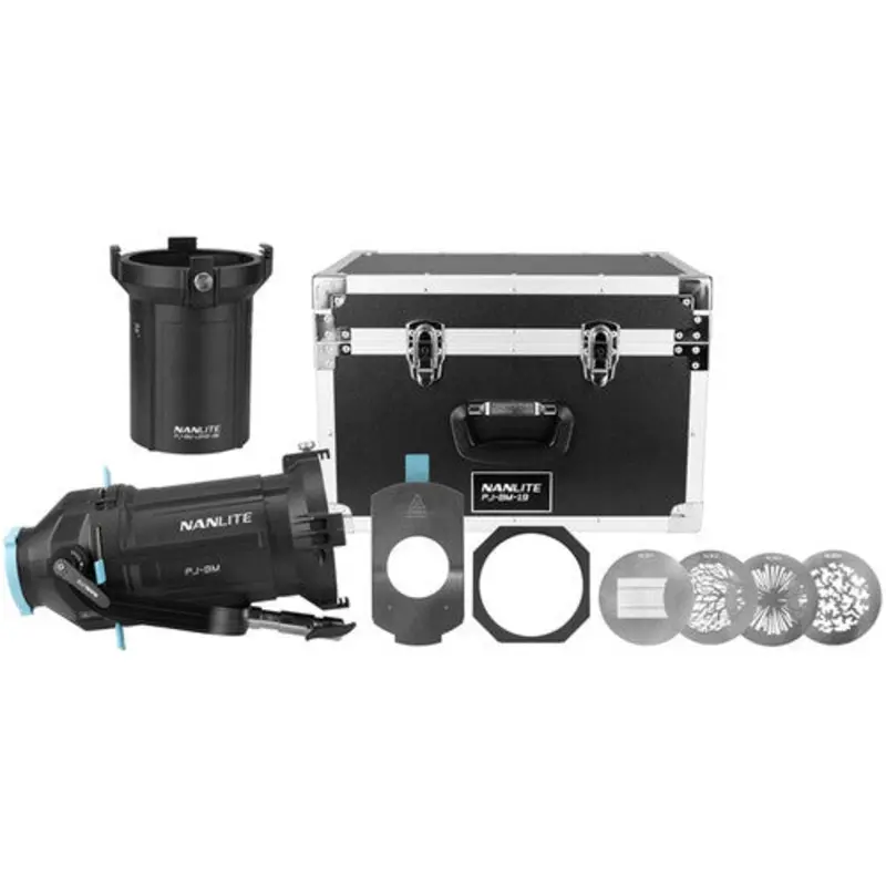 Nanlite Projection Attachment with 36 & 19 Lens Kit for Bowens Mount