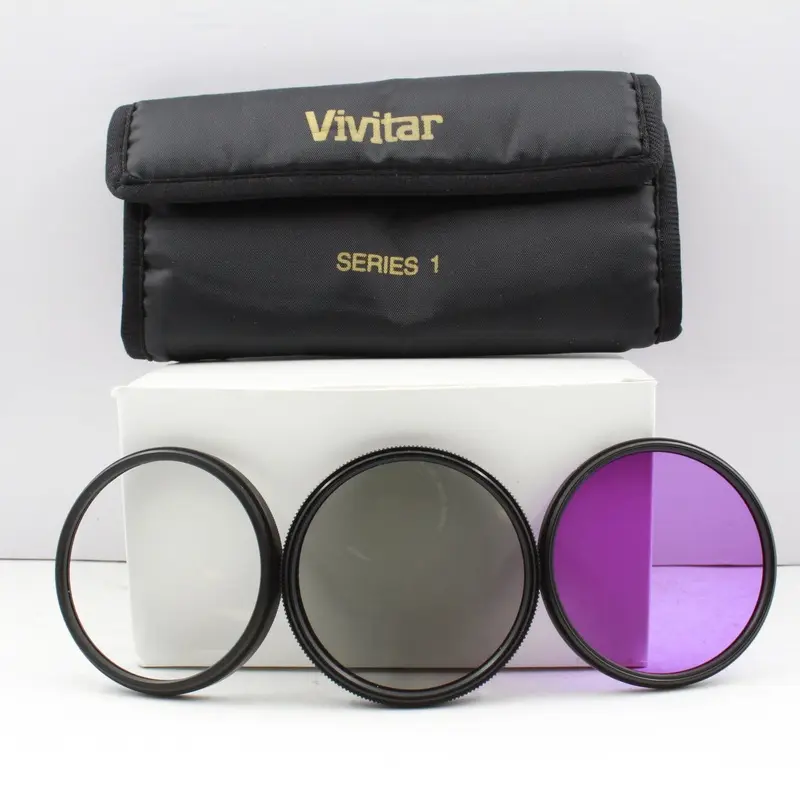 * USED * Vivitar 58mm Series 1 Filter Set (UV, Polarizer, FLD)