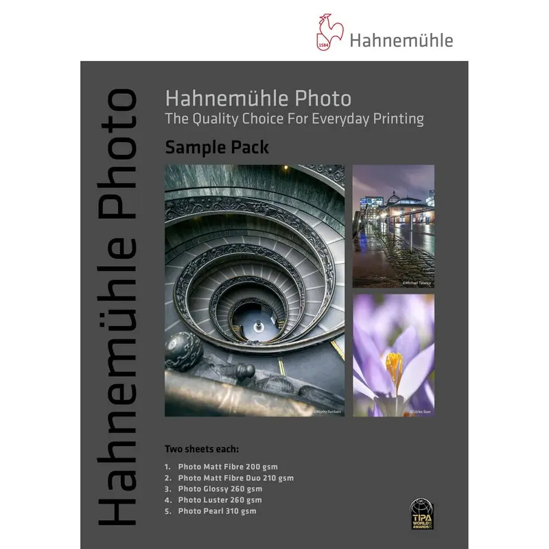 Hahnemuhle Photo Sample Pack (8.5" x 11" / 12 Sheets)