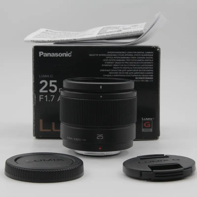 * OPEN BOX FAIR * Panasonic Lumix G 25mm f/1.7 ASPH. Lens
