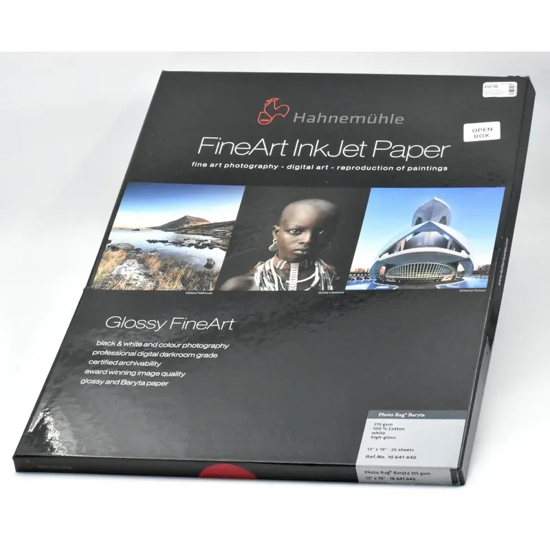* OPEN BOX * Hahnemhle Photo Rag Baryta Paper (13 x 19", 25 Sheets)