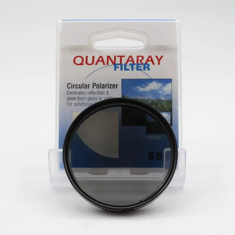 * USED * Quantaray 58mm Circular Polarizer Lens Filter