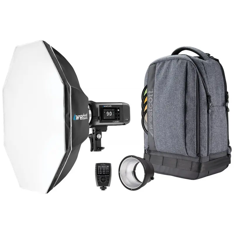 Westcott FJ400 II Strobe 1-Light Backpack Kit w/ FJ-X3 M Universal Wireless Trigger