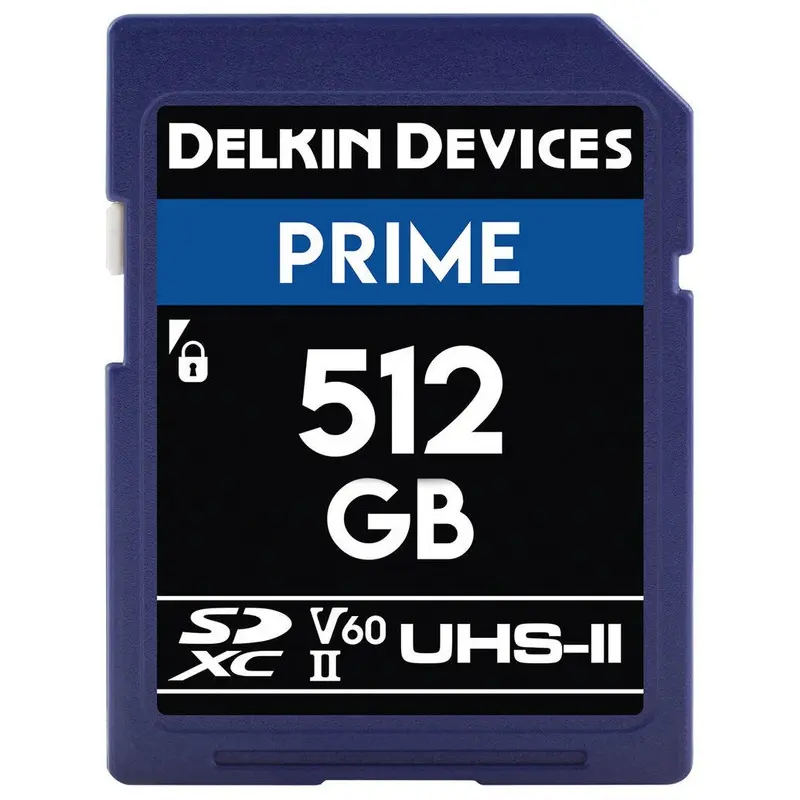 Delkin Devices PRIME UHS-II (V60) SD Memory Card - 512GB