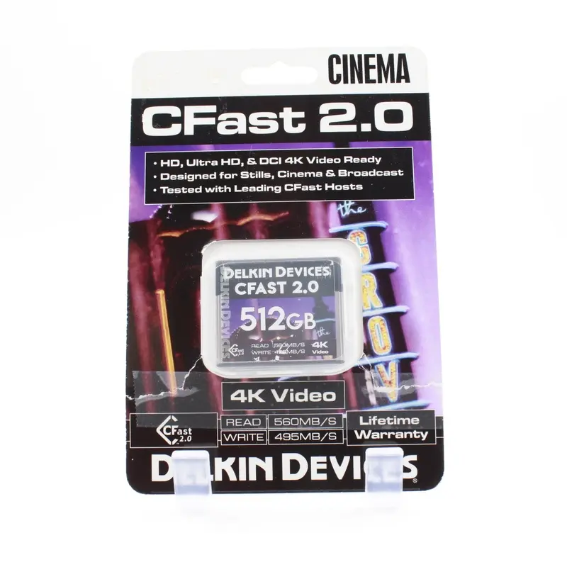 * OPEN BOX EXCELLENT * Delkin Devices CFast 2.0 Cinema Memory Card - 512GB