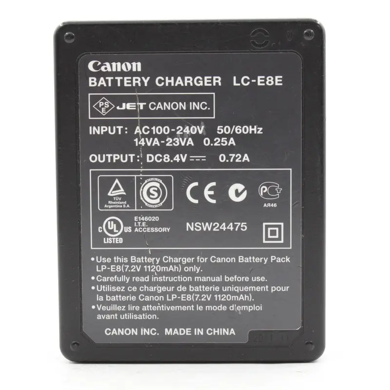 * USED * Canon LC-E8E Battery Charger - NO CORD, For EOS Rebel T2i T3i T4i T5i