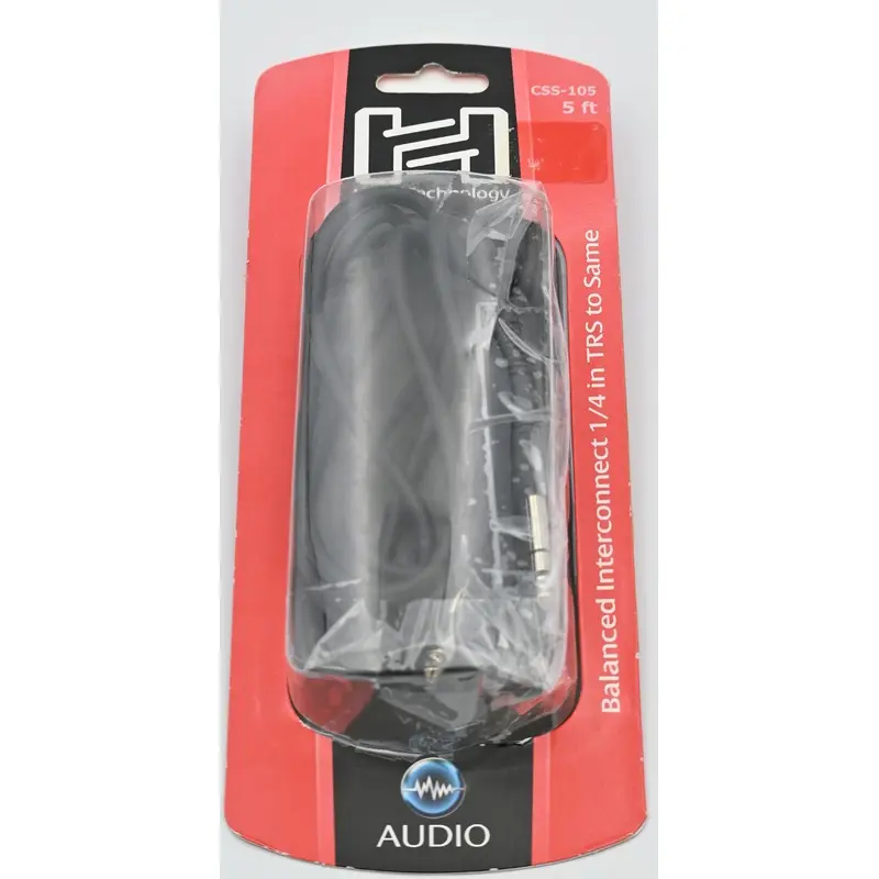 * OPEN BOX GOOD * Hosa Stereo 1/4'' Male Phone to 1/4'' Male Phone TRS Cable - 5'