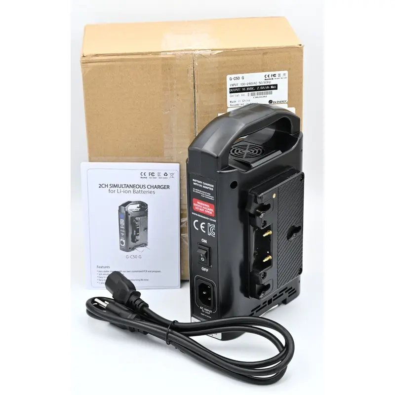 * OPEN BOX EXCELLENT * GEN ENERGY 2-Channel Battery Charger (Gold Mount)