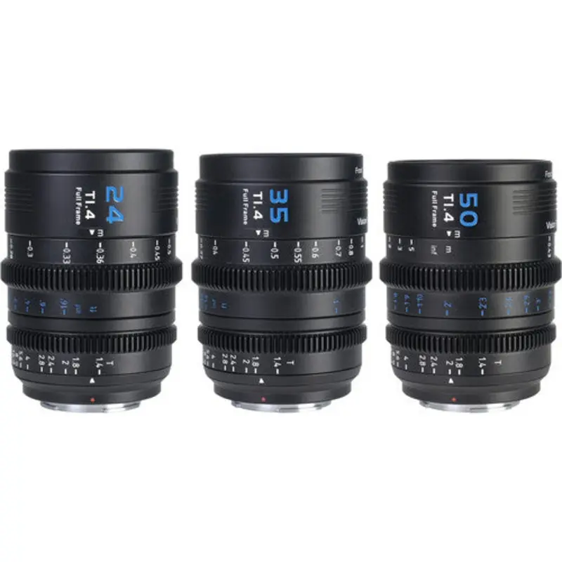 Sirui VP-1 Vision Prime T1.4 Full-Frame Cine 3-Lens Kit (Black)
