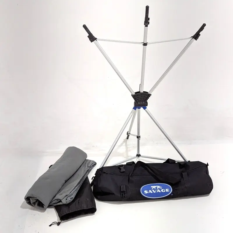 * OPEN BOX GOOD * Savage Backdrop Travel Kit (Gray, 5 x 7')