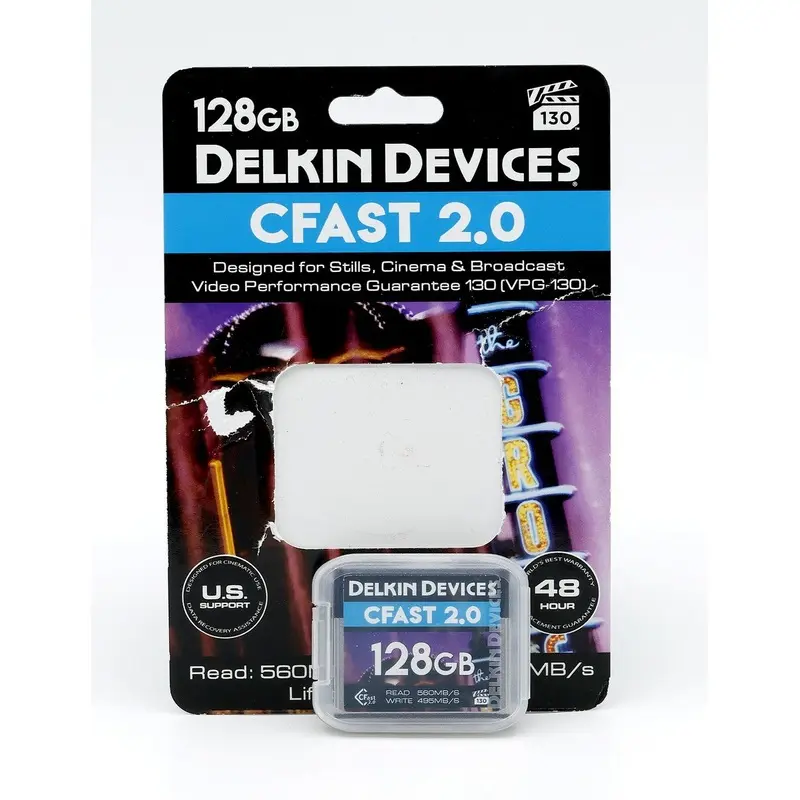 * OPEN BOX EXCELLENT * Delkin Devices CFast 2.0 Premium Memory Card - 128GB