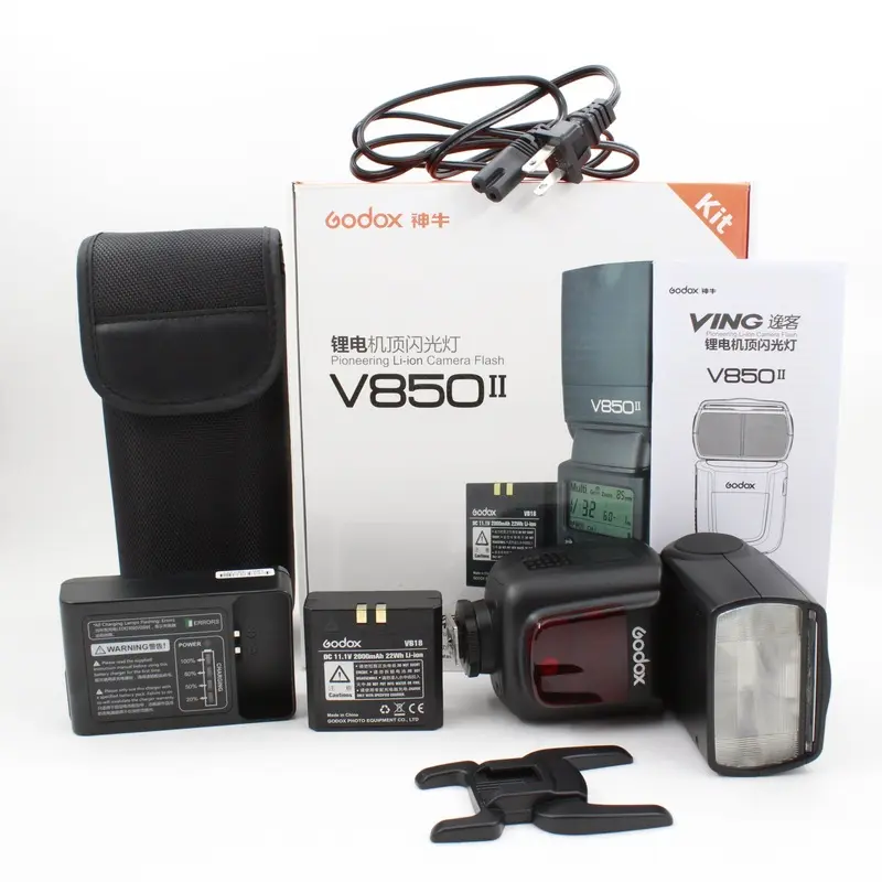 * OPEN BOX EXCELLENT * Godox VING V850II Li-Ion Flash Kit