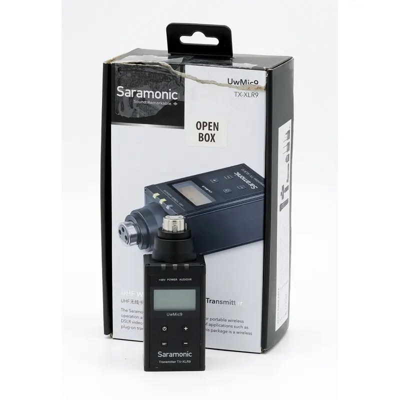 * OPEN BOX GOOD * Saramonic TX-XLR9 Wireless Plug-On Transmitter (514 to 596 MHz)