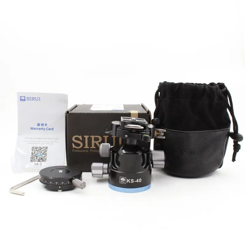 * OPEN BOX GOOD * Sirui KS-40 Low Gravity QR Ball Head with Panning Arca-Type Plate