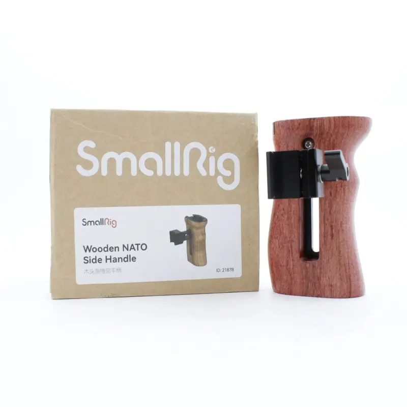 * USED * SmallRig Wooden Side Handle with NATO Clamp