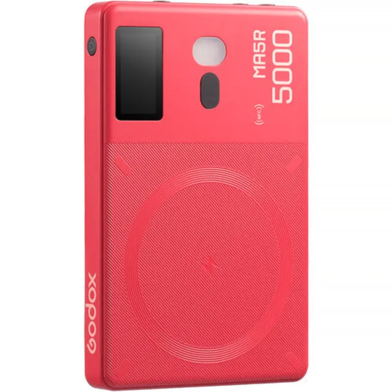 Godox MA5R RGB LED Light and Power Bank (Red)