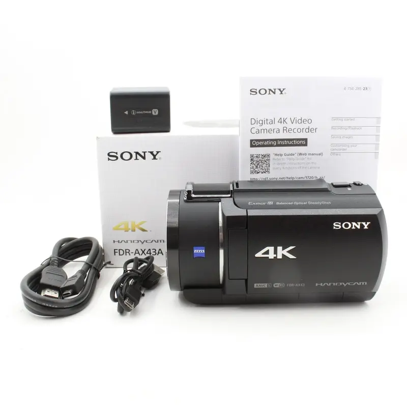 * OPEN BOX FAIR * Sony FDR-AX43 (A) UHD 4K Handycam Camcorder (NO CHARGER)