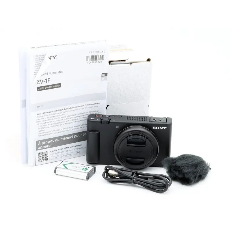* OPEN BOX EXCELLENT *  Sony ZV-1F Vlogging Camera (Black)
