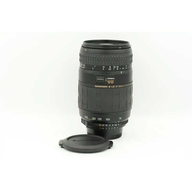 * USED * Quantaray AF LD 70-300mm f/4-5.6 Tele-Macro Lens for Nikon F