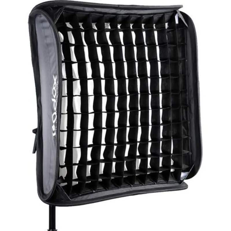 Godox S-Type Bowens Mount Flash Bracket with Softbox and Grid Kit (15.7 x 15.7'')