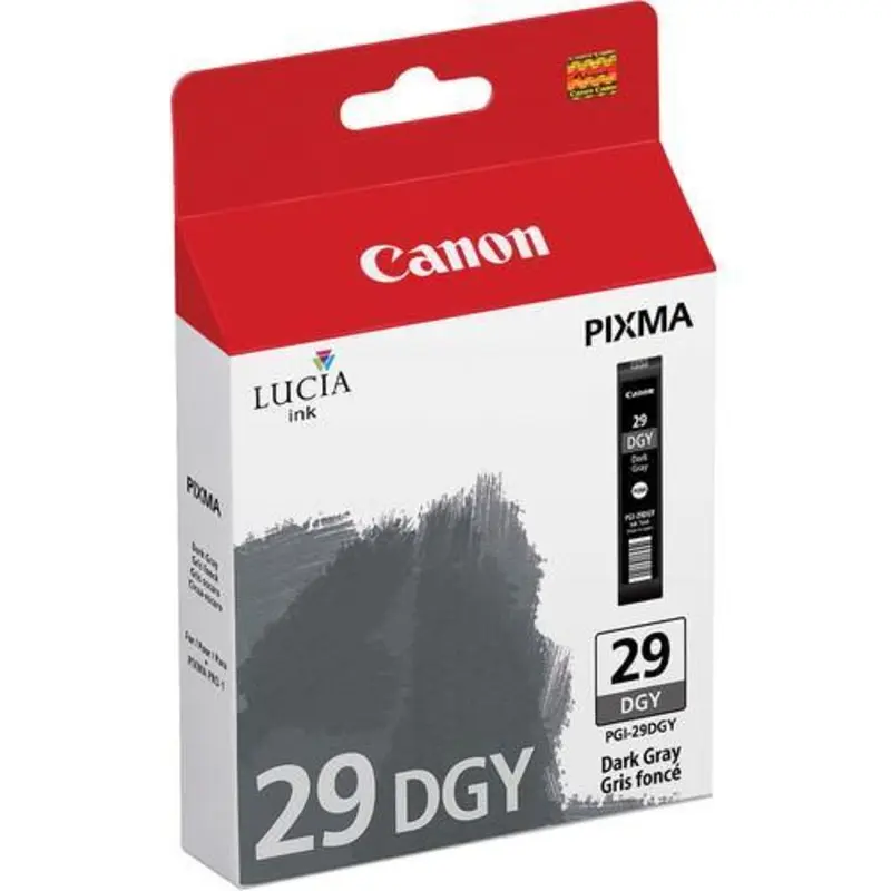 Canon PGI-29 Dark Gray Ink Cartridge - For Pixma Pro-1 Inkjet Printer