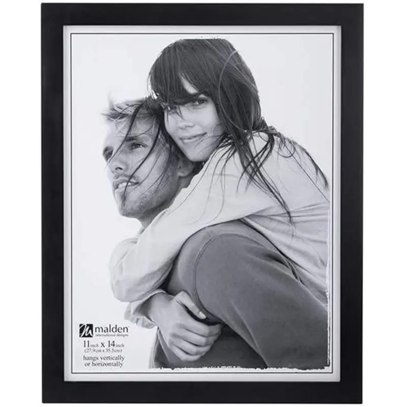 Malden 11x14 Linear Black Picture Frame