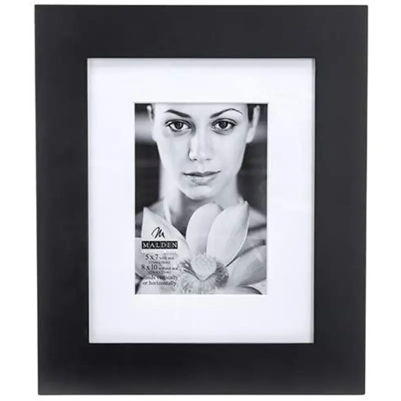 Malden 5x7/8x10 Matted Picture Frame - Black