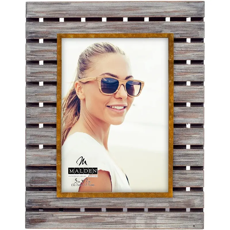Malden 5x7 Plank w/ Metal Border