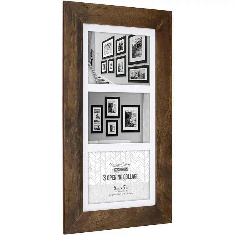 Malden 5x7 x 3 Manhattan Mat Collage Frame  (Walnut)