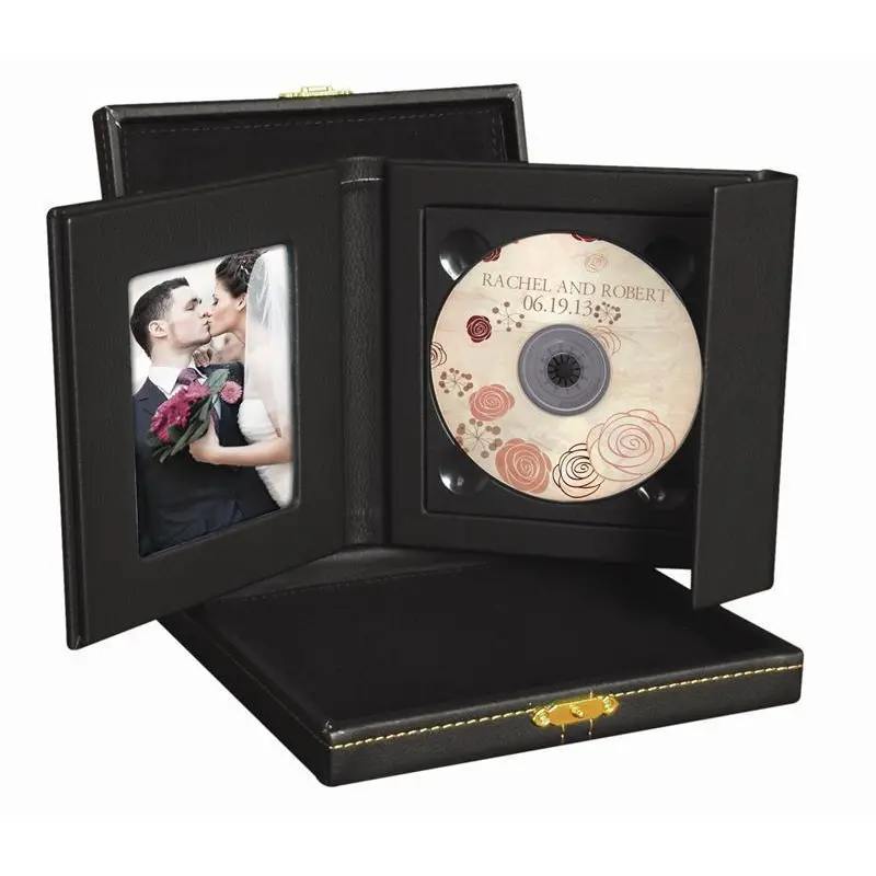 Neil 179BOX Premium Single DVD Folio with Presentation Box - Black/Gold (Single)