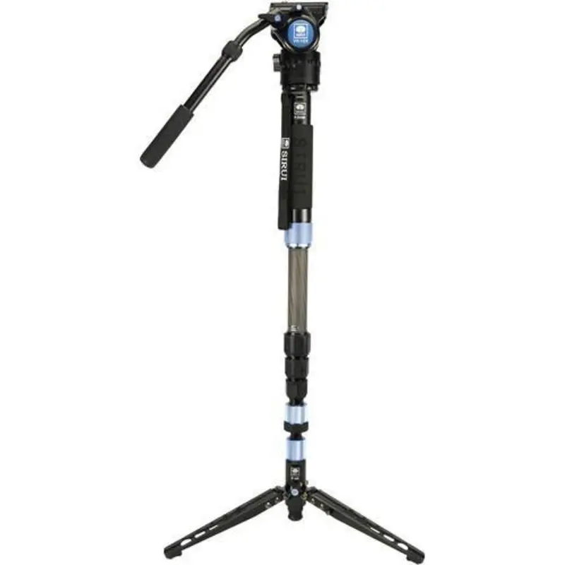 Sirui 10X Carbon Fiber 4 Section Monopod with Feet and VH10X Head