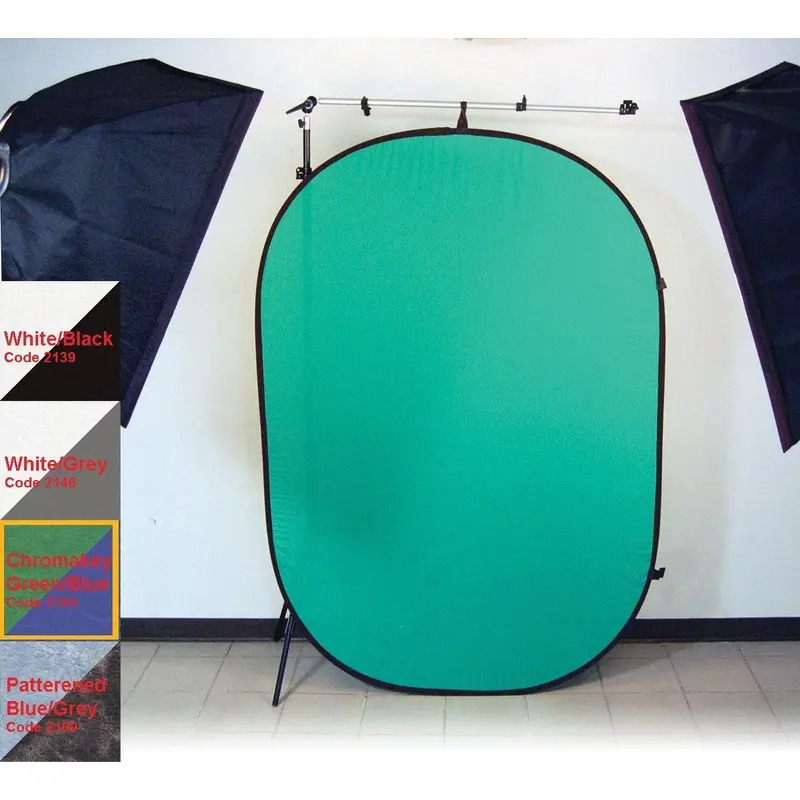ProMaster 6'x7' Pop Up 2 Sided Background - Green/Blue