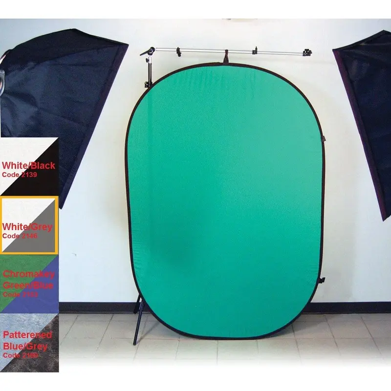 ProMaster 6'x7' Pop Up 2 Sided Background - White/Grey