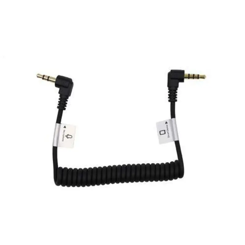 ProMaster Audio Cable 3.5mm TRRS - TRS Right Angle - 8 1/2'' Coiled