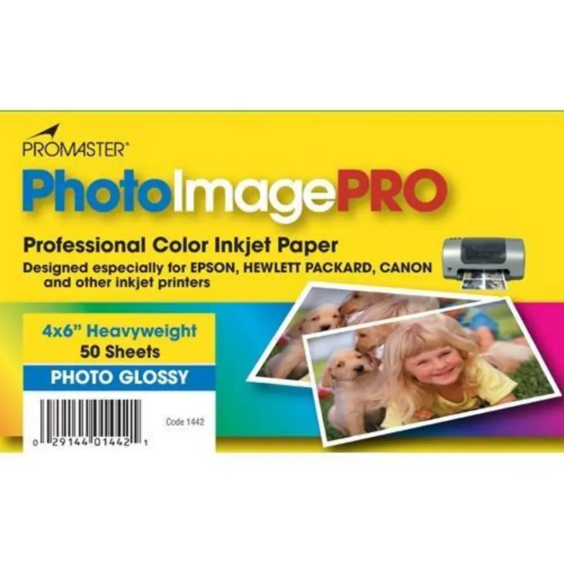 ProMaster Glossy Inkjet Photo Paper - 4 x 6'' - 50 sheets
