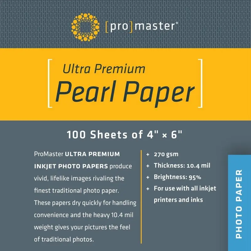ProMaster Ultra Premium Pearl Paper - 4 x 6'' (100 Sheets)