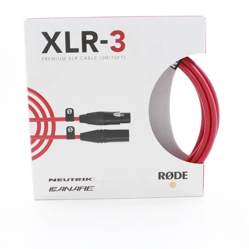 * OPEN BOX EXCELLENT * RODE XLR Male to Female Cable - 9.8' (Red)