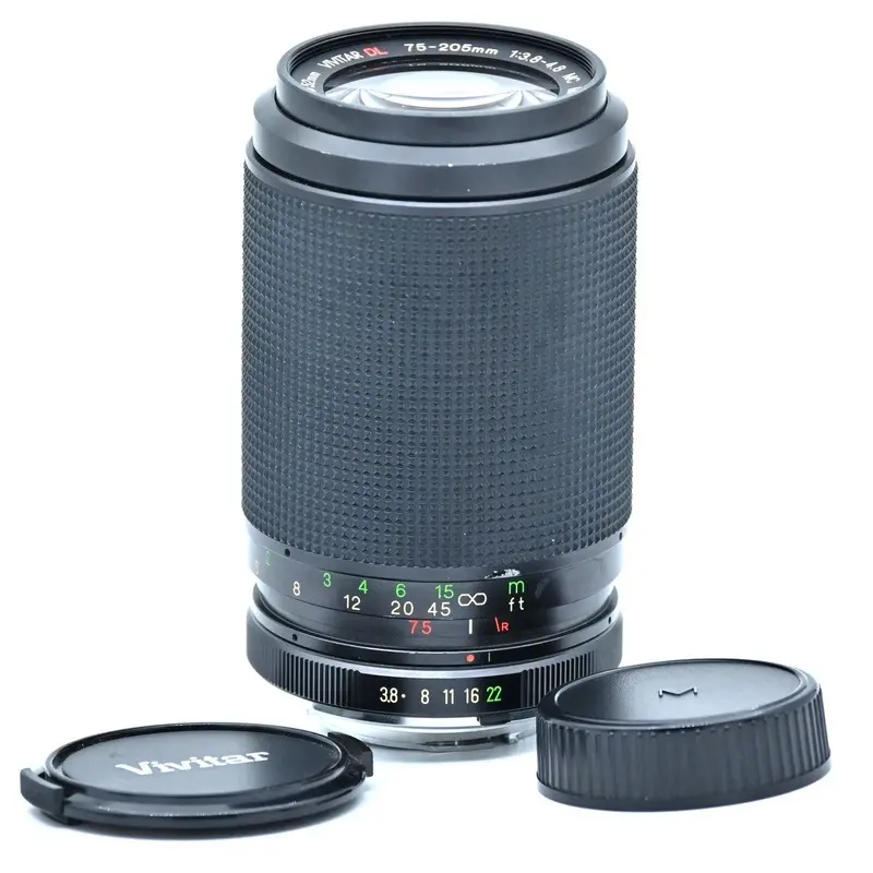 * USED * Vivitar DL 75-205mm f/3.8-4.8 MC Macro Lens For Minolta MD