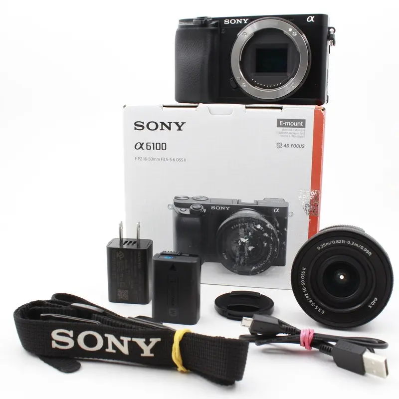 * OPEN BOX FAIR * Sony a6100 Mirrorless Camera with PZ 16-50mm f/3.5-5.6 II Lens