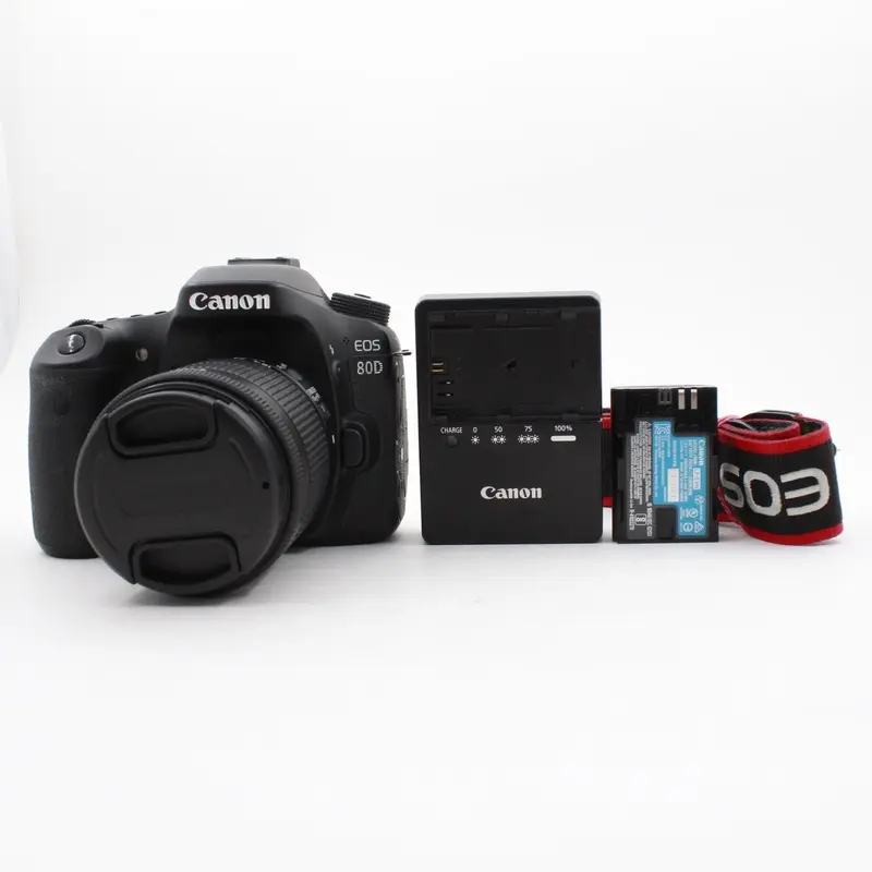 * USED * Canon 80D with EF-S 18-55mm f/3.5-5.6 IS STM Lens