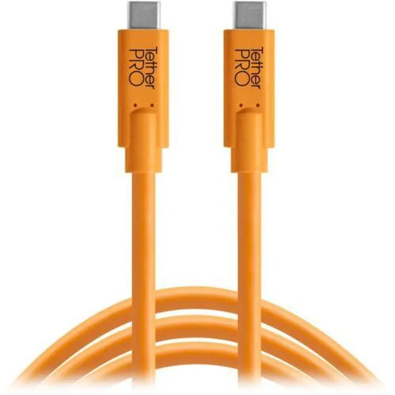 Tether Tools TetherPro USB Type-C Male to USB Type-C Male Cable - 15' (Orange)