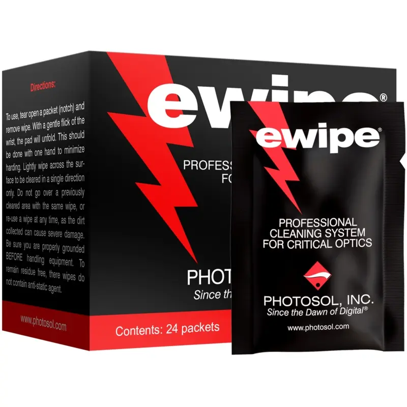 Photographic Solutions E-Wipe Pre-Moistened Optic Pads (24-Pack)