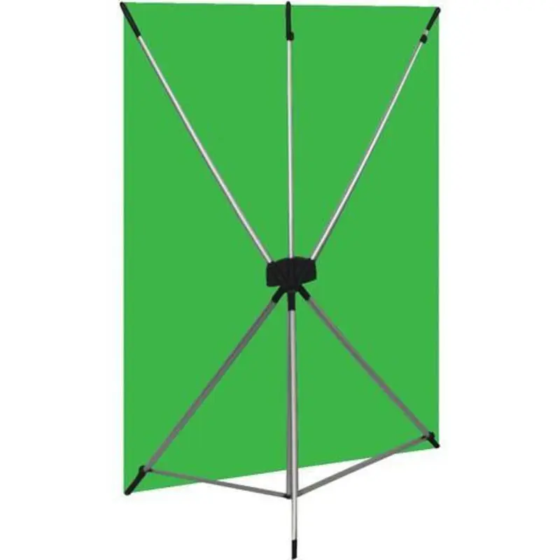 Westcott X-Drop Wrinkle-Resistant Backdrop Kit - Chroma-Key Green (5' x 7')