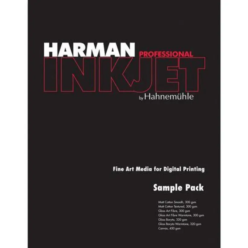 Hahnemuhle Harman Sampler Pack for Inkjet (8.5 x 11'', 14 Sheets)