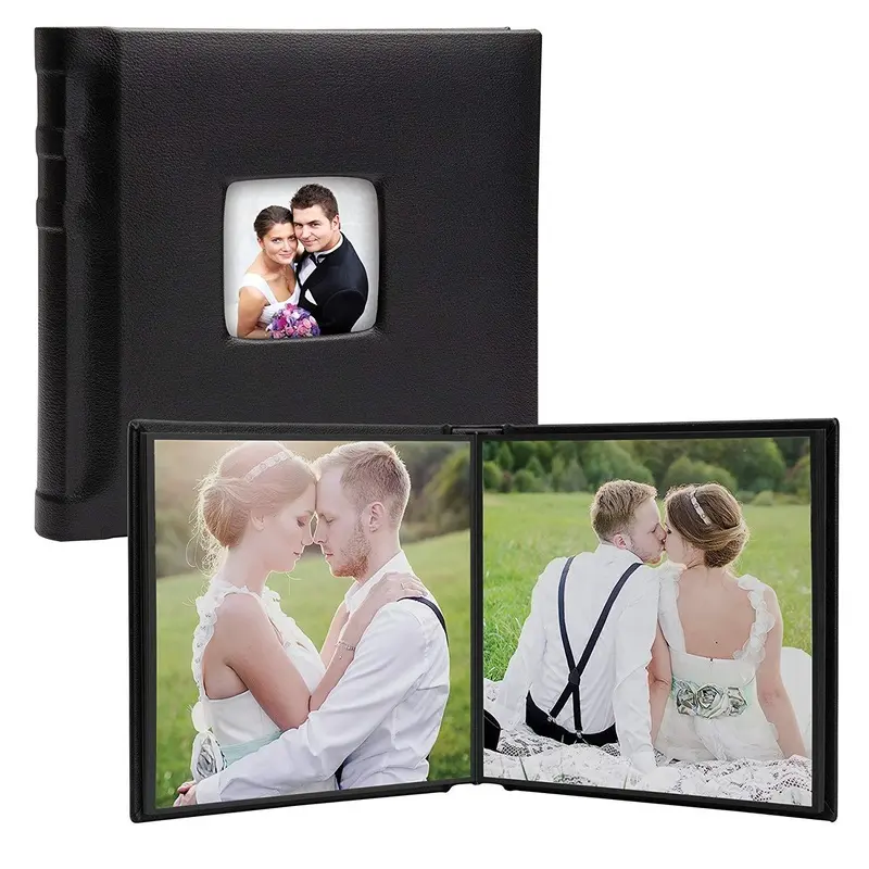 Neil 6888M10 8"x8" Vertical Self-Stick Photo Album Magnetic - Black (Single)