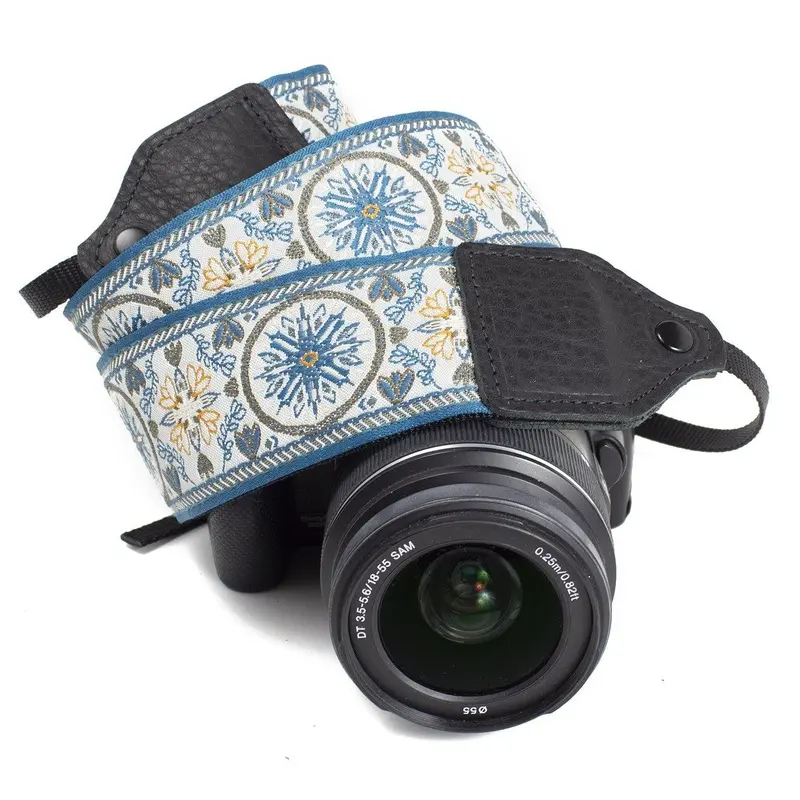 Perri's Leathers Ltd. 2" Jacquard Camera Strap (Blue Mandala)
