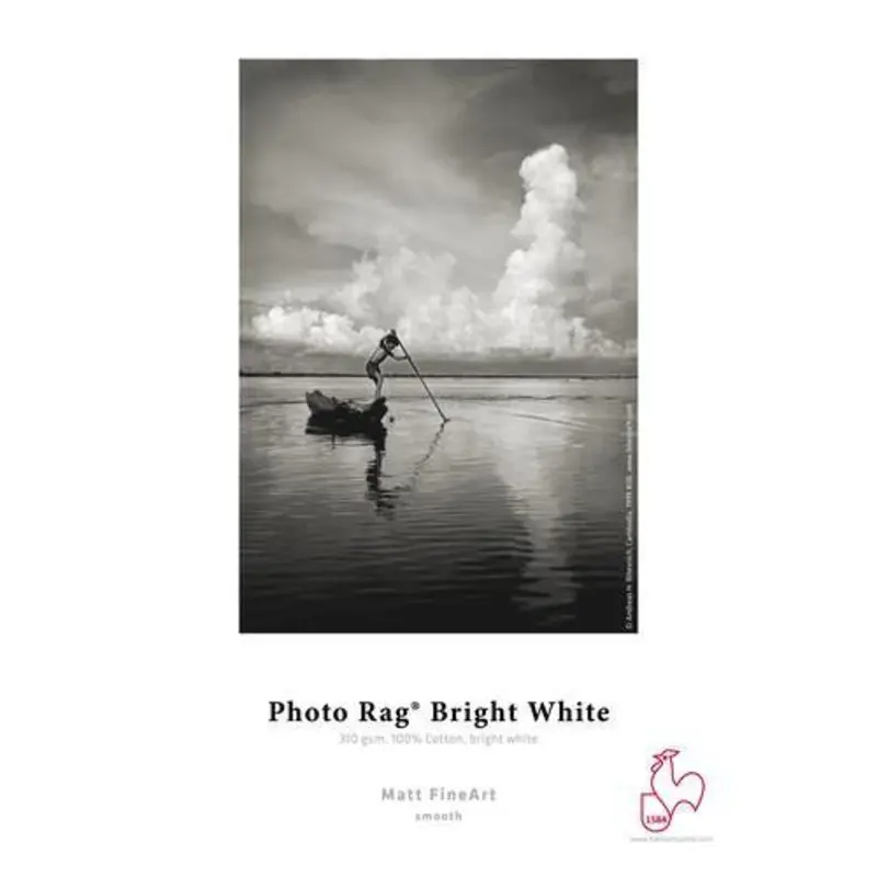 Hahnemuhle Photo Rag Bright White 8.5 x 11" Paper (310GSM, 25 Sheets)